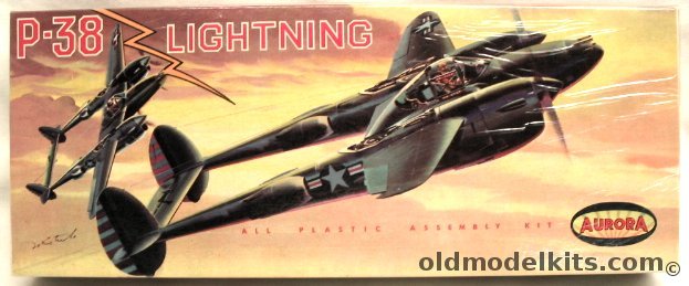 Aurora 1/48 P-38 Lightning, 99-130 plastic model kit